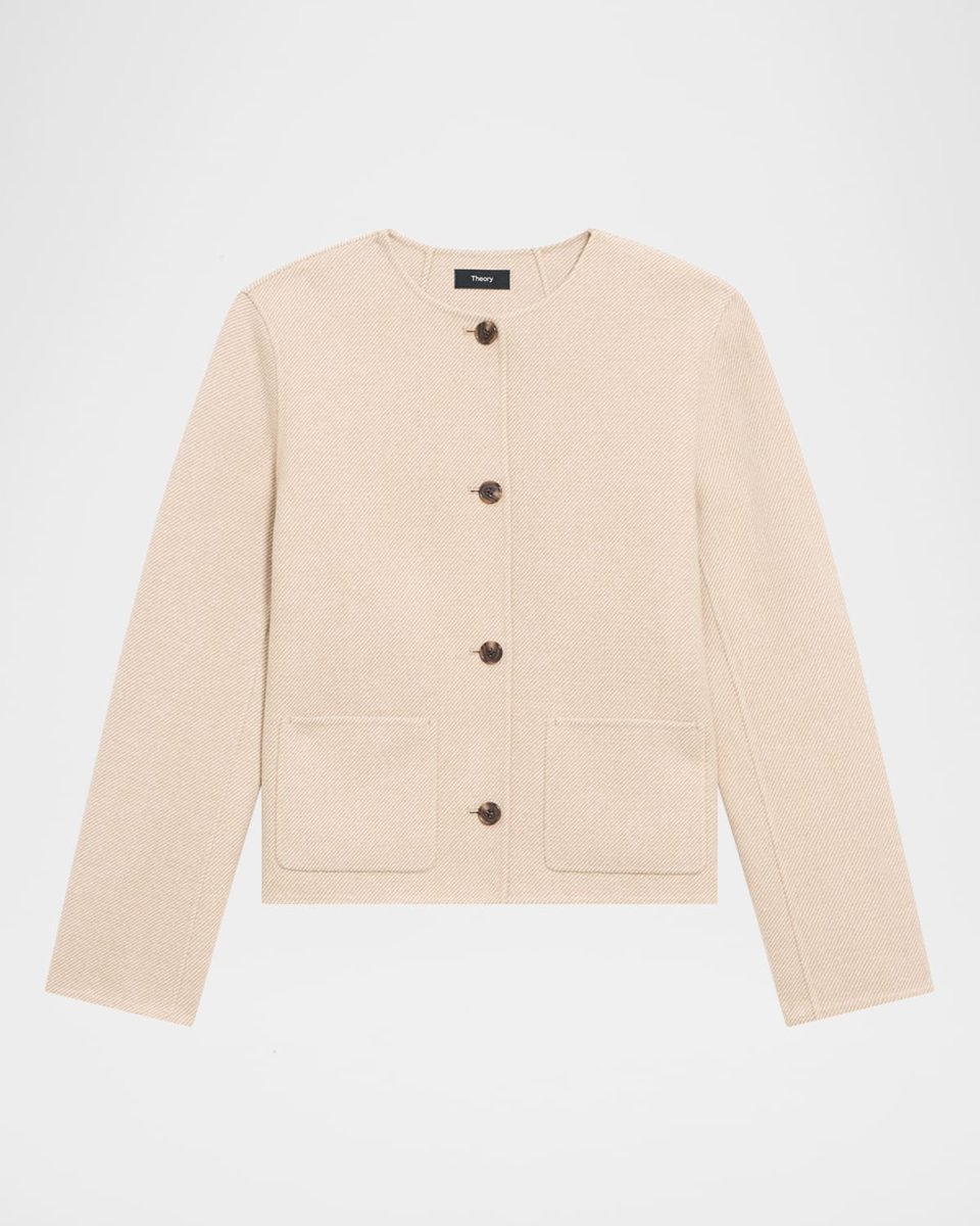 4-Button Double-Face Jacket